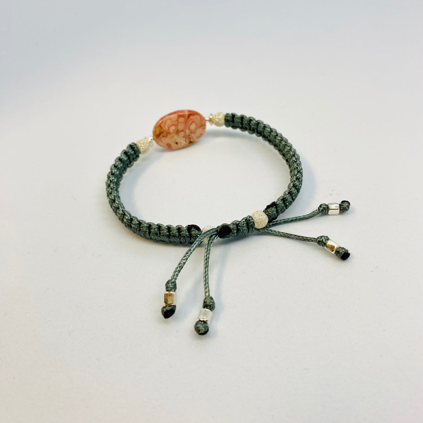 Rhodocrosite Friendship Bracelet