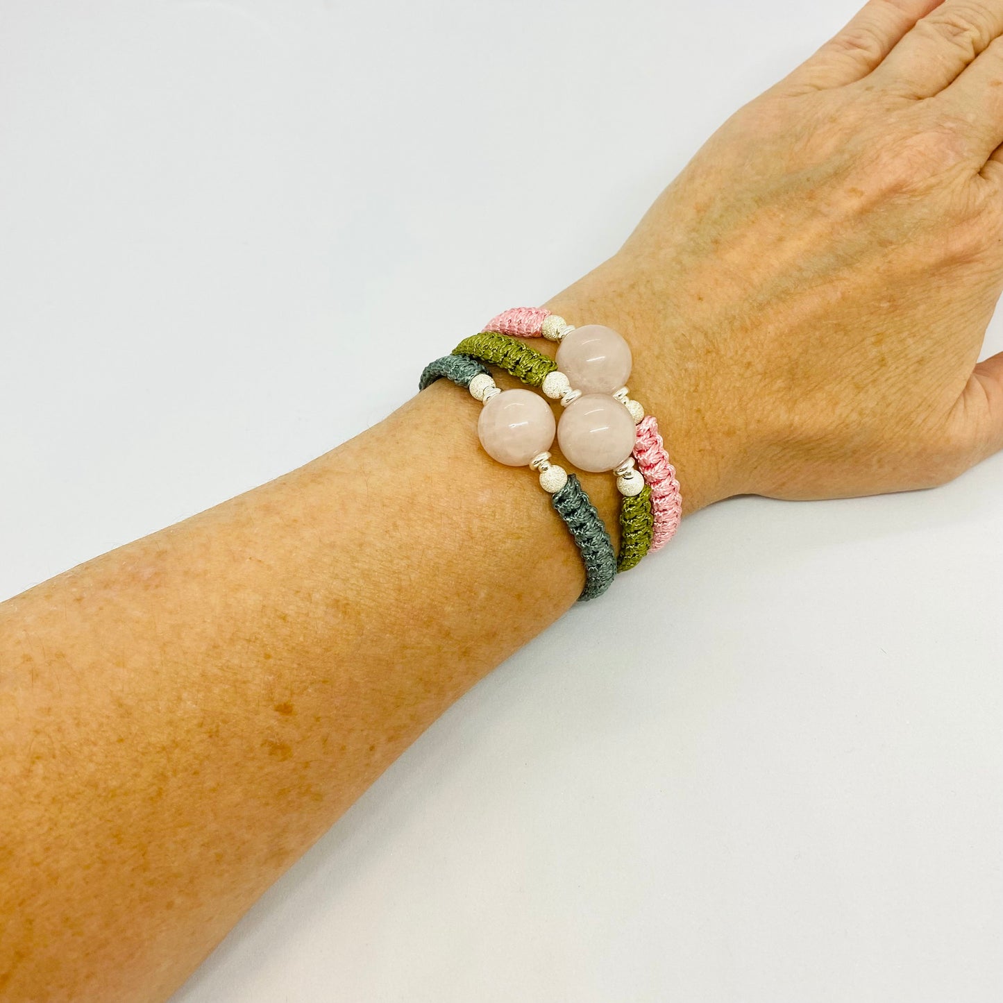 Pink Quartz Friendship Bracelet