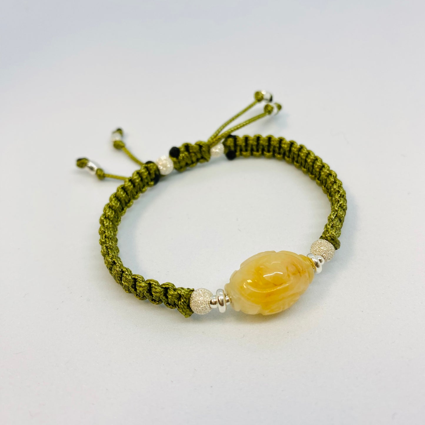 Engraved Aragonite Friendship Bracelet