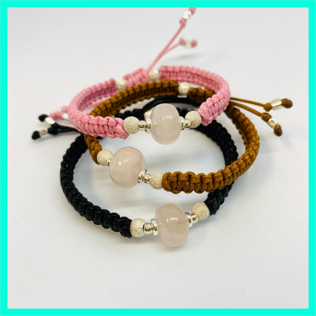 Pink Quartz Friendship Bracelet