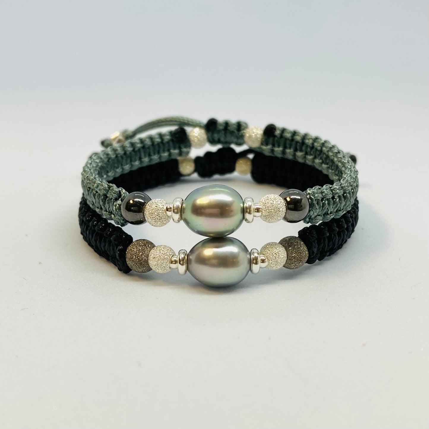 Grey Pearl Friendship Bracelet